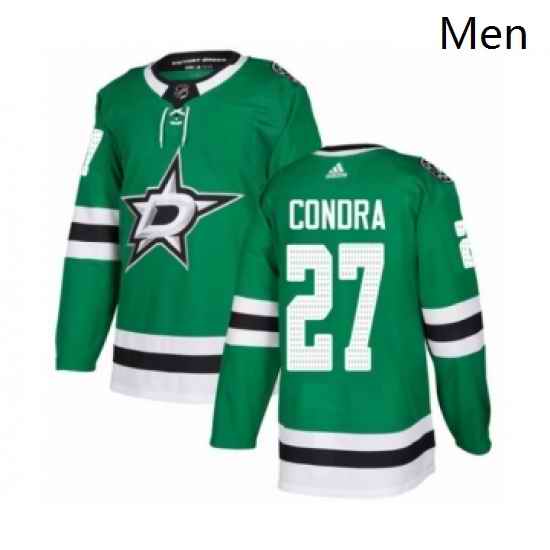 Mens Adidas Dallas Stars 27 Erik Condra Premier Green Home NHL Jersey